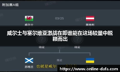 威尔士与塞尔维亚激战在即谁能在这场较量中脱颖而出